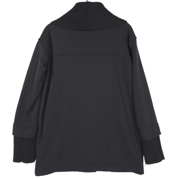 Anthropologie Daily PRACTICE VNeck Cardigan Jacket Black XS Cotton Blend Sweater - Picture 8 of 12